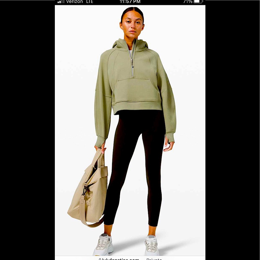 Lululemon Scuba Oversized 1/2 Zip Hoodie